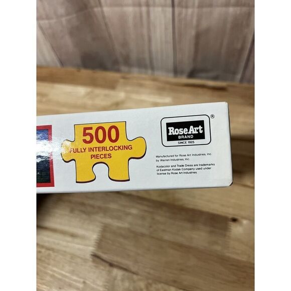 Kodacolor Puzzle 500 Pieces 13" x 19" Oberay Germany Sealed 1991 Rose Art - Picture 4 of 7